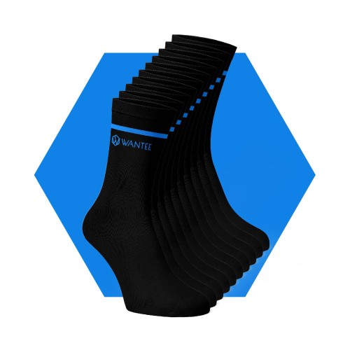 Basic Black and Blue Wantee zokni 10-es csomagolás Basic Black and Blue Wantee zokni 10-es csomagolás