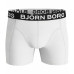 Férfi boxer Björn Borg 2-pack Solid Cotton Stretch fehér és fekete