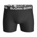 Férfi boxer Björn Borg 2-pack Solid Cotton Stretch fehér és fekete