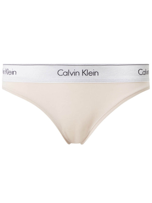 Calvin Klein Női Bugyi MC Metallic-Bikini Bézs