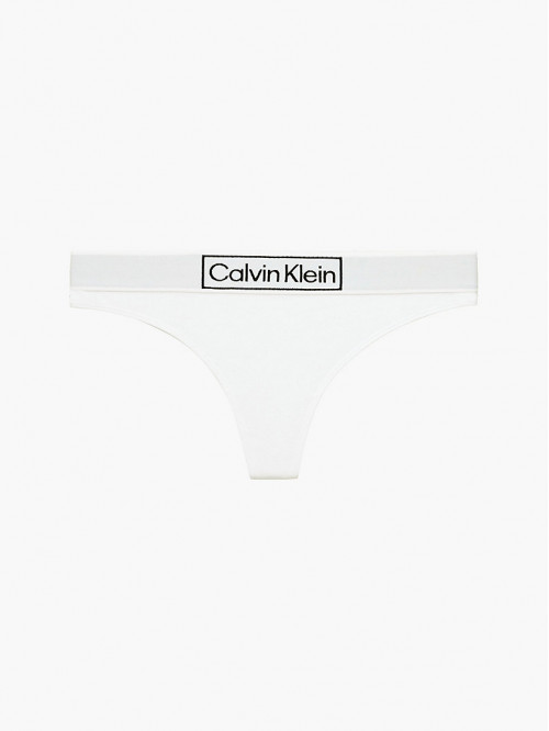 Női Tanga Calvin Klein Reimagined Heritage Thong Fehér