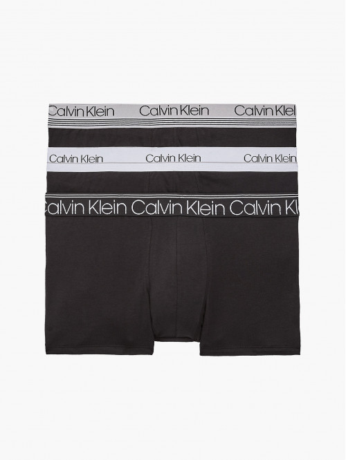 Férfi boxeralsó Calvin Klein Cotton Stretch Trunk 3-pack fekete