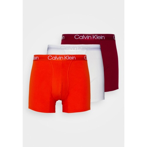 Férfi Boxeralsók Calvin Klein Modern Structure CTN-Boxer Brief Narancssárga, Fehér, Bordó 3-Pack