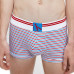 Férfi boxeralsó Calvin Klein CK ONE Blue Logo fehér csíkos