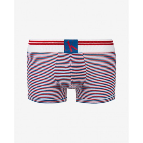Férfi boxeralsó Calvin Klein CK ONE Blue Logo fehér csíkos Férfi boxeralsó Calvin Klein CK ONE Blue Logo fehér csíkos