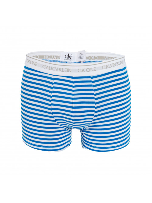Férfi boxeralsó Calvin Klein CK One Stripes fehér-kék