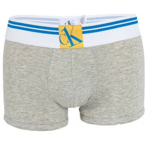 Férfi boxeralsó Calvin Klein CK ONE Yellow Logo szürke Férfi boxeralsó Calvin Klein CK ONE Yellow Logo szürke
