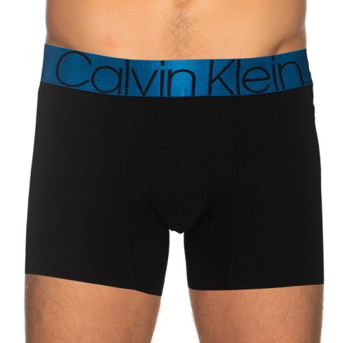 Férfi boxeralsó Calvin Klein ICON COTTON GRAPHIC TRUNK artézi kék