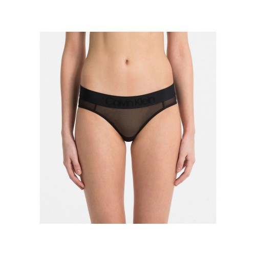 Női alsónemű Calvin Klein Bikini Tonal Logo Mesh fekete Női alsónemű Calvin Klein Bikini Tonal Logo Mesh fekete