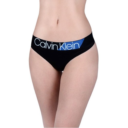 Női tanga alsónemű Calvin Klein Bold Accent fekete Női tanga alsónemű Calvin Klein Bold Accent fekete