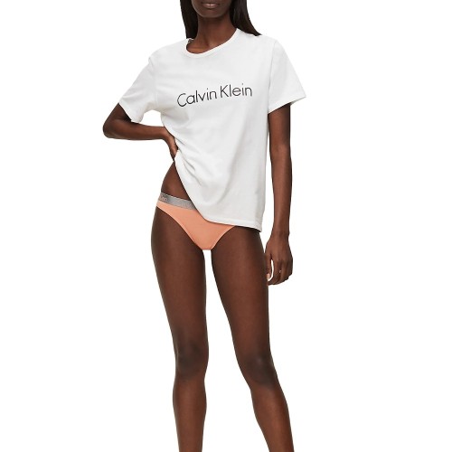 Calvin Klein Radiant Cotton női tanga – Lazacszínű