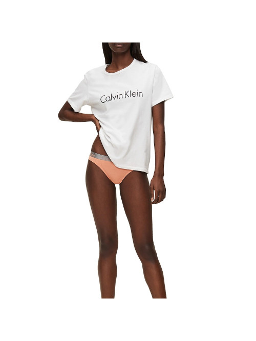 Calvin Klein Radiant Cotton női tanga – Lazacszínű