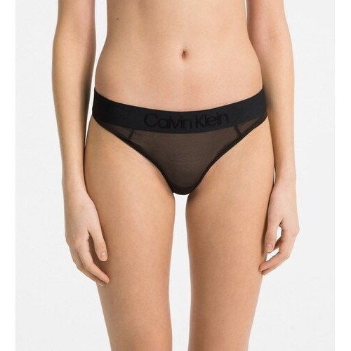 Női alsónemű Calvin Klein Tonal Logo Mesh Bikini átlátszó fekete Női alsónemű Calvin Klein Tonal Logo Mesh Bikini átlátszó fekete