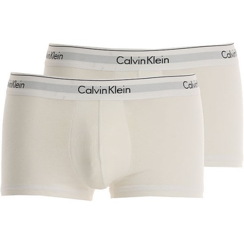 Férfi boxeralsók Calvin Klein Modern Cotton Stretch fehér 2-pack Férfi boxeralsók Calvin Klein Modern Cotton Stretch fehér 2-pack