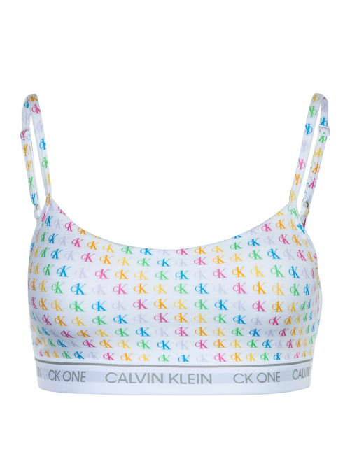 Női sportmelltartó Calvin Klein CK ONE Unlined Bralette Logo Pride