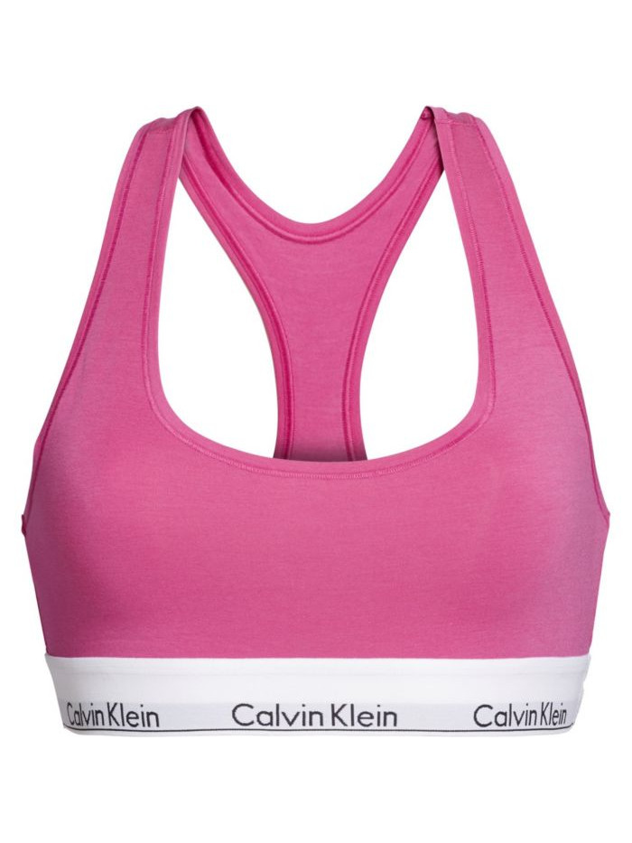 Női sportmelltartó Calvin Klein Unlined Bralette rózsaszín
