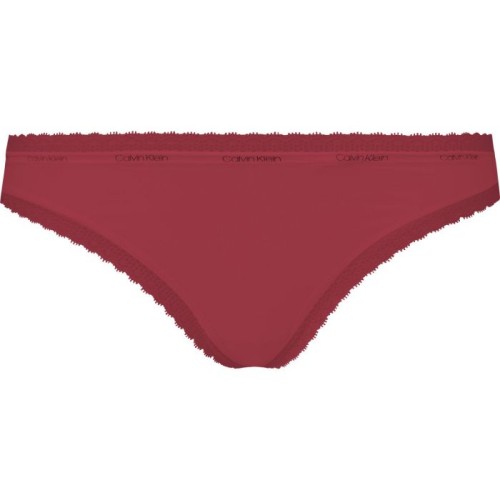 Női tanga alsónemű Calvin Klein Bottoms Up Refresh string bordó Női tanga alsónemű Calvin Klein Bottoms Up Refresh string bordó