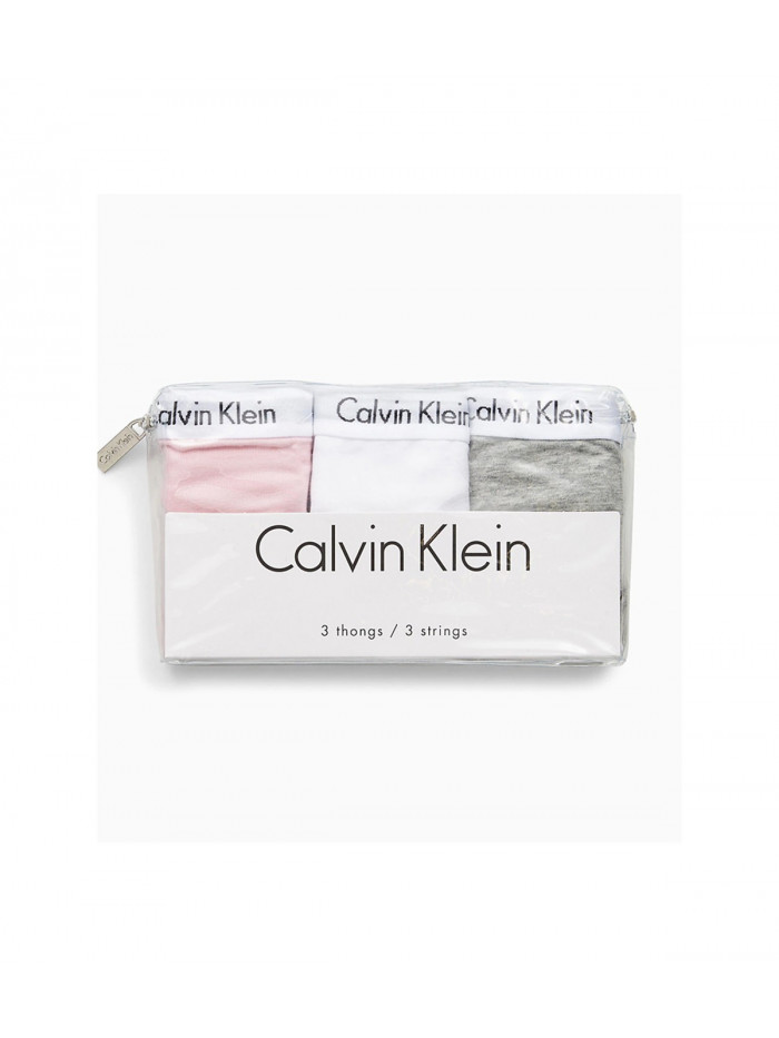 Női alsónemű Calvin Klein Bikini csipkével fekete, fehér, bézs 3-pack
