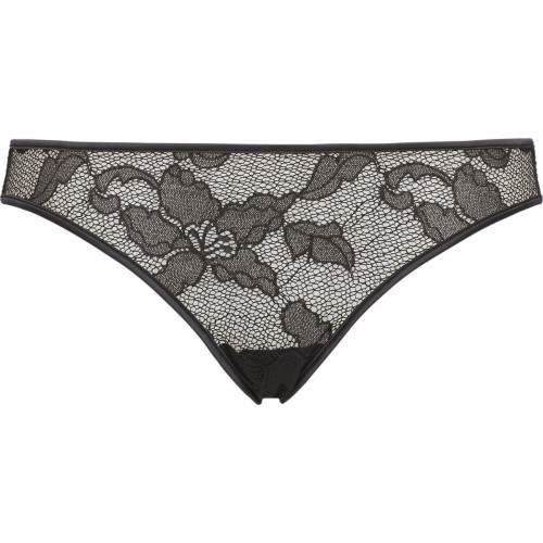 Calvin Klein Női Lily Lace Bikini Alsó - Fekete Csipke