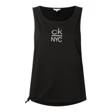 Női ujjatlan póló Calvin Klein Side Knotted Tan...