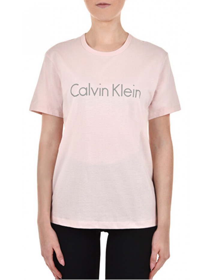 Női póló Calvin Klein S/S Crew Neck halvány rózsaszín 