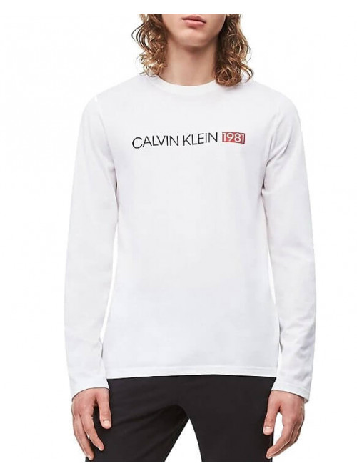 Férfi póló Calvin Klein Crew Neck 1981 fehér