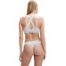 Női Tanga Calvin Klein MC Metallic-Thong Bézs