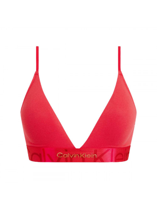 Calvin Klein női melltartó Monolight CTN Holiday-LGHT Lined Triangle piros