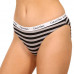 Calvin Klein női Carousel bikini alsó sötétrózsaszín, szürke, csíkos 3 darabos csomag