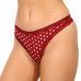 Calvin Klein Bottoms Up Refresh női tanga barna, narancssárga, bordó csillagokkal – 3 darabos csomag