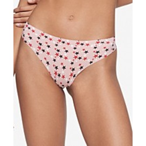 Calvin Klein Bottoms Up Refresh női tanga rózsaszín, csillagokkal díszítve