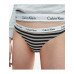 Calvin Klein Női Carousel Tanga Sötét Rózsaszín, Szürke, Csíkos 3-Pack