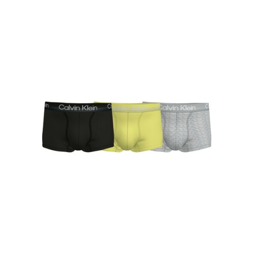 Férfi boxeralsók Calvin Klein Cotton Stretch Subdued Logo szürke, fekete, felirattal 3-pack Férfi boxeralsók Calvin Klein Cotton Stretch Subdued Logo szürke, fekete, felirattal 3-pack