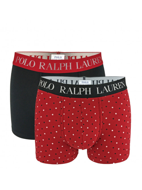 Férfi boxeralsó Polo Ralph Lauren Classic Trunk Stretch Cotton 2-pack fekete, piros
