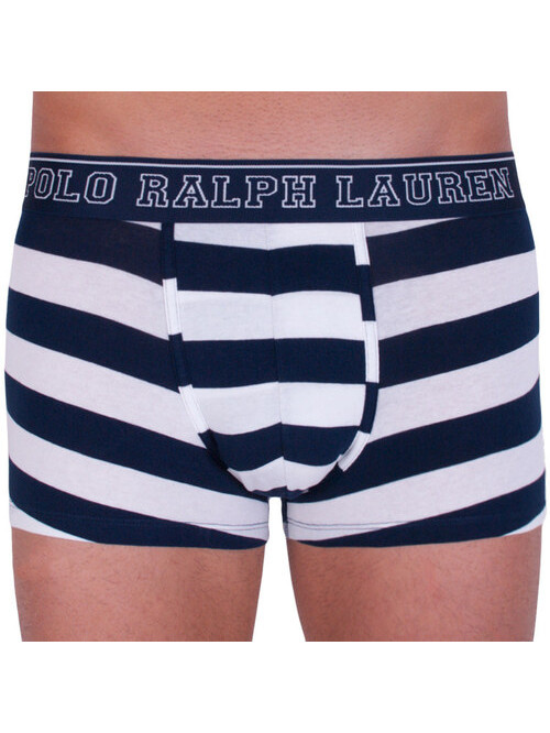 Férfi boxeralsó Polo Ralph Lauren Rugby Stripe fehér-kék