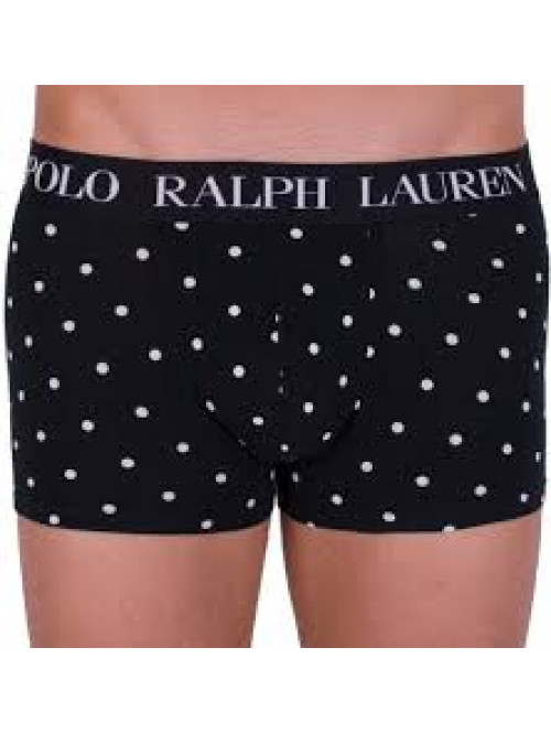 Férfi boxeralsó Polo Ralph Lauren Print Classic Trunk fekete pöttyös 