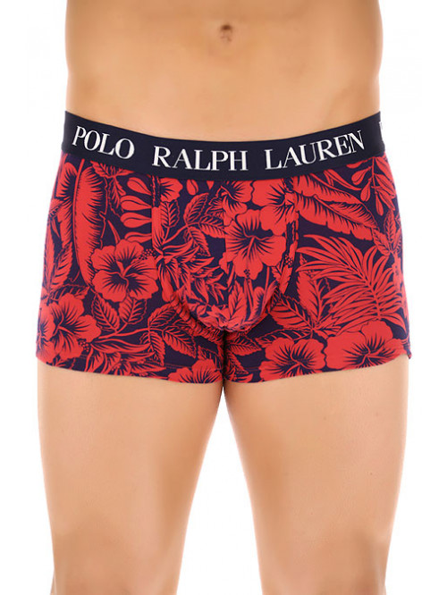 Férfi boxeralsó Polo Ralph Lauren Classic Trunk Tropical Print Sunrise piros