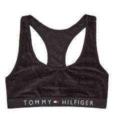 Női Tommy Hilfiger Unlined Bralette Velúr Fekete