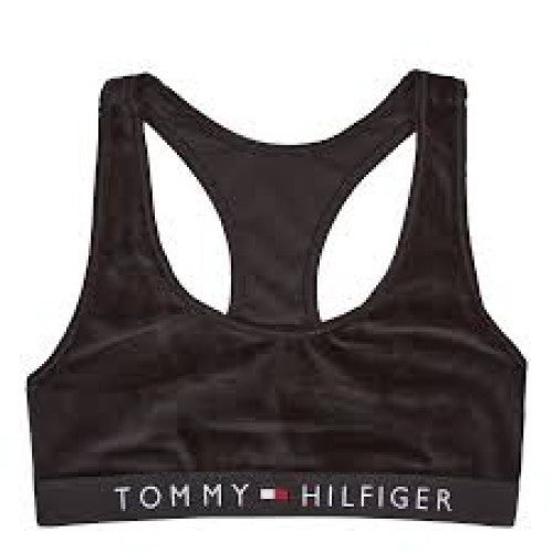 Női Tommy Hilfiger Unlined Bralette Velúr Fekete Női Tommy Hilfiger Unlined Bralette Velúr Fekete