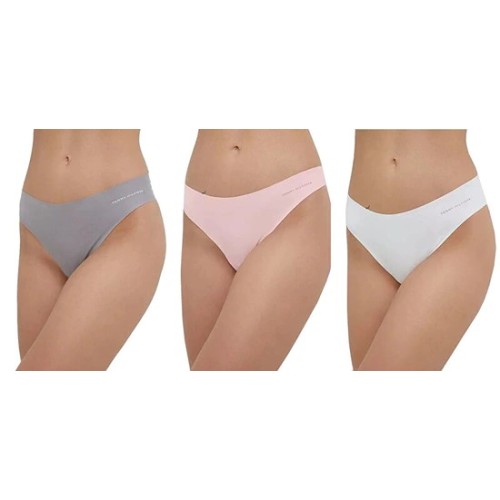 Tommy Hilfiger varrás nélküli brazil bikini női alsónemű 3-as csomag – Rózsaszín, Szürke, Fehér Tommy Hilfiger varrás nélküli brazil bikini női alsónemű 3-as csomag – Rózsaszín, Szürke, Fehér