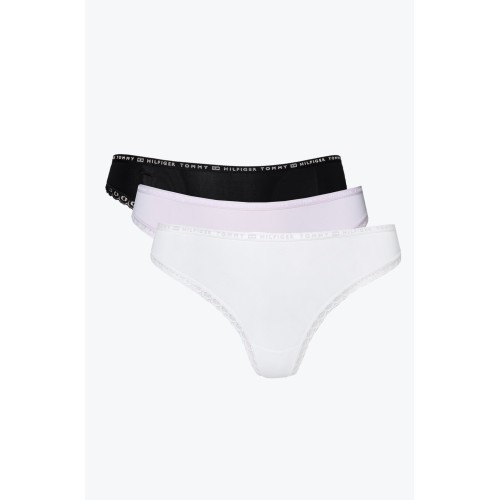 Tommy Hilfiger Csipkés Női Tanga Világos Rózsaszín, Fekete, Bézs 3-Pack