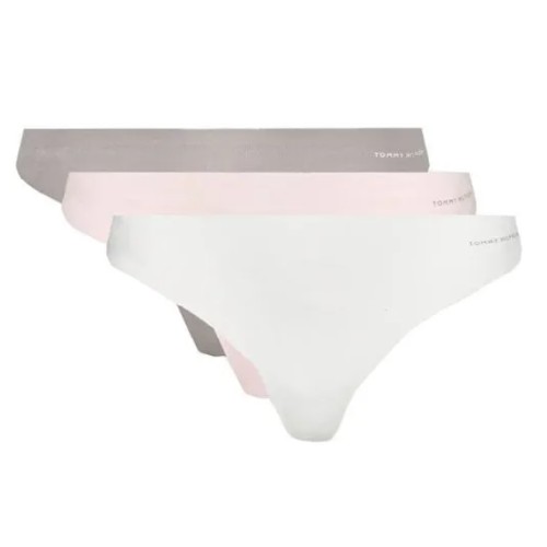 Tommy Hilfiger Varrás Nélküli Női Tanga 3-Pack Többszínű - Rózsaszín, Szürke, Fehér Tommy Hilfiger Varrás Nélküli Női Tanga 3-Pack Többszínű - Rózsaszín, Szürke, Fehér