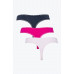 Tommy Hilfiger Recycled Micro Lace női tanga Világos rózsaszín, Sötét rózsaszín, Fekete 3-as csomag