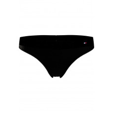 Női Tommy Hilfiger Tonal Logo fekete tanga