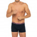 Férfi boxer Tommy Hilfiger Trunk Printed WB fekete kockás derékpánttal 3-pack