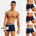 Férfi Boxeralsók Tommy Hilfiger Premium Essentials WB Trunk Sötétkék Színes Derékszalaggal 3-Pack