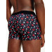 Férfi boxeralsó Tommy Hilfiger All-Over Print Cotton Trunks fekete mintás
