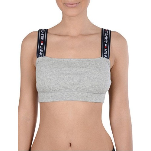 Női sportmelltartó Tommy Hilfiger Grey Heather Bralette szürke Női sportmelltartó Tommy Hilfiger Grey Heather Bralette szürke