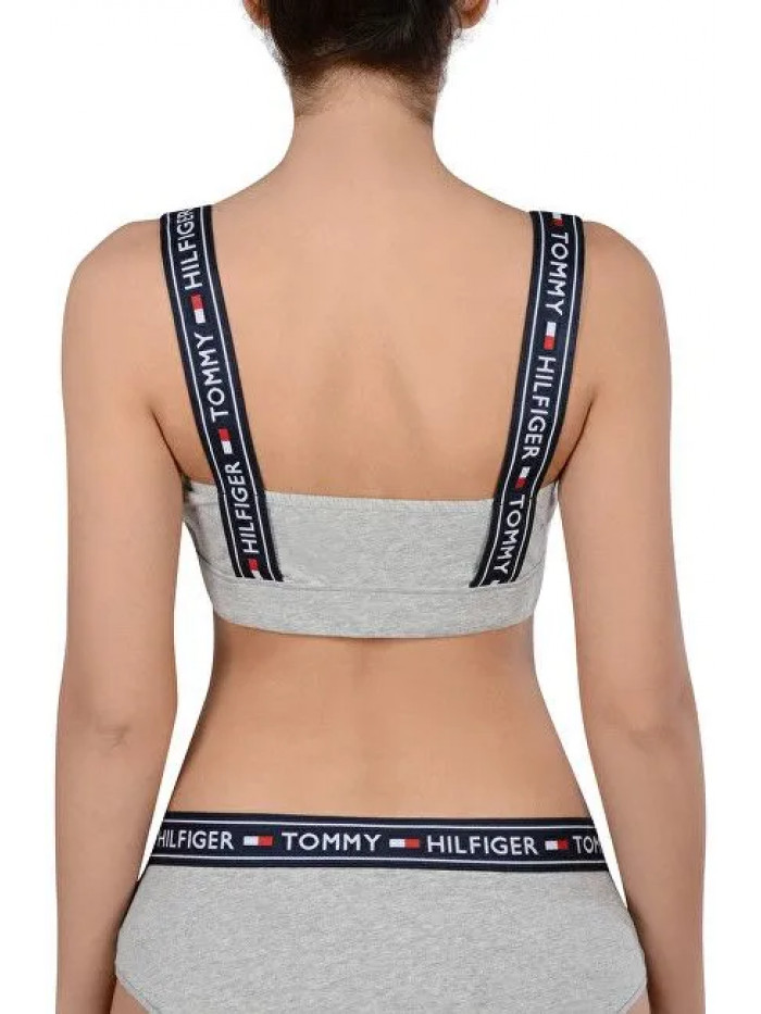 Női sportmelltartó Tommy Hilfiger Grey Heather Bralette szürke 