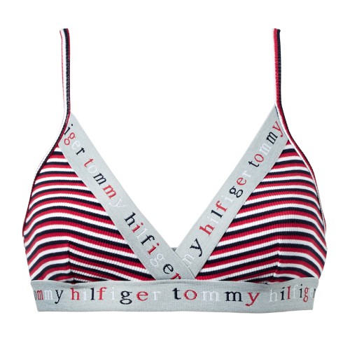 Női melltartó Tommy Hilfiger Triangle Bralette Stripe Multicolor csíkos Női melltartó Tommy Hilfiger Triangle Bralette Stripe Multicolor csíkos